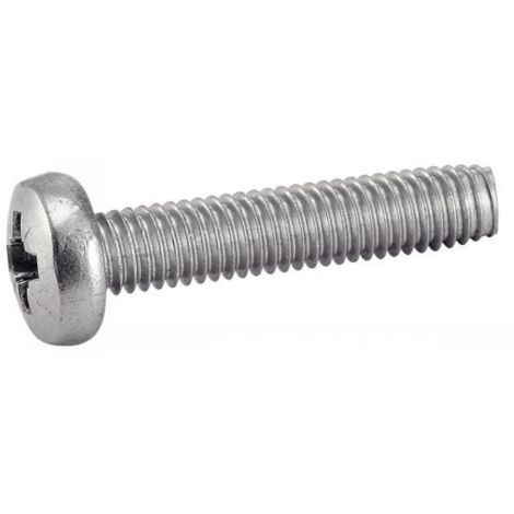 Vis autotaraudeuse tête cylindrique pozidrive inox A2 DIN 7500 CZ 4X10 boîte de 200 - ACTON - 622224X10