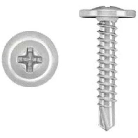 Vis Autotaraudeuses À Rondelle Klimas WSPC, 4.2 x 25 mm, Pour Métal, Zinguées, Blister 25 Pièces