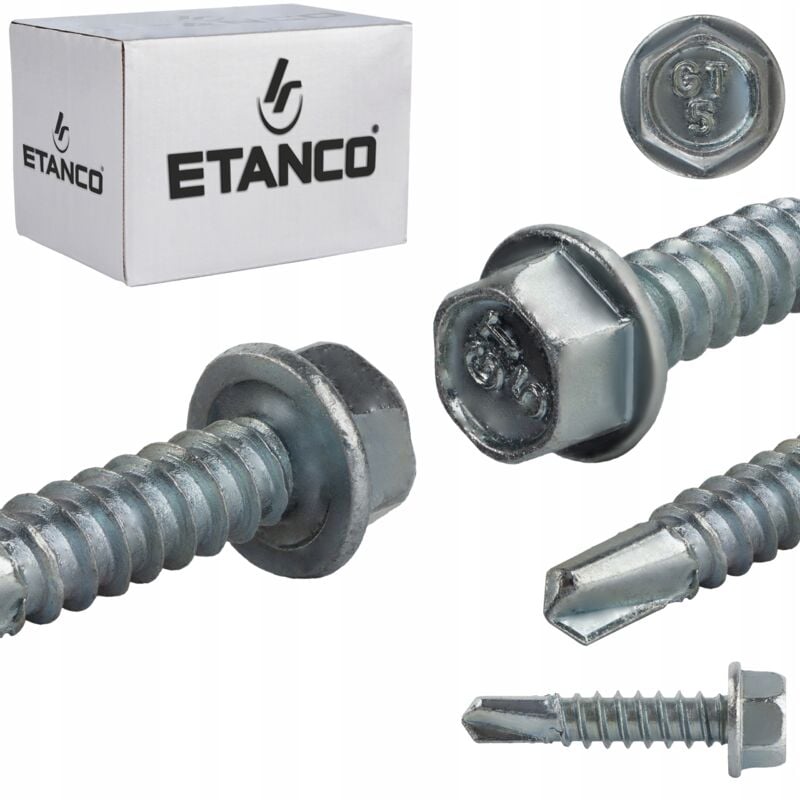 Vis autoperceuses GT5 5,5x25mm (sans sous-couche) Galvanisées