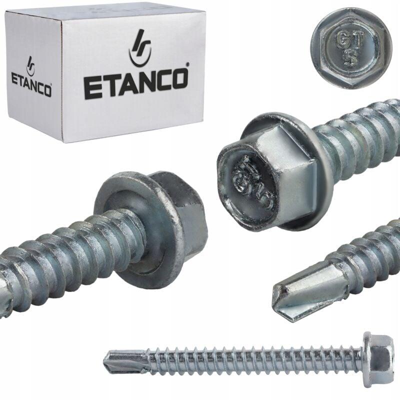 Vis autotaraudeuses GT5 5,5x60mm (sans support) Galvanisé