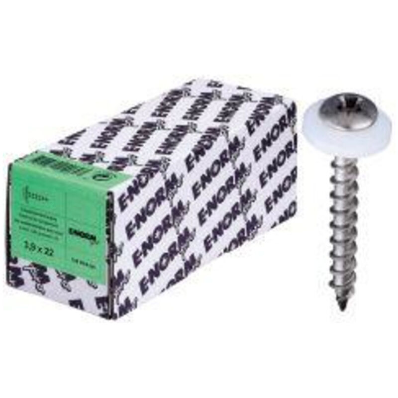 E-normpro - Vis avec rondelle plastique A2 3,9x38 Grobgew. (Par 100)