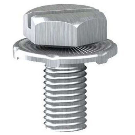 vis avec rondelle - tête h fendue - 4 x 16 mm - thalassa - boite de 100 - schneider electric af1va416