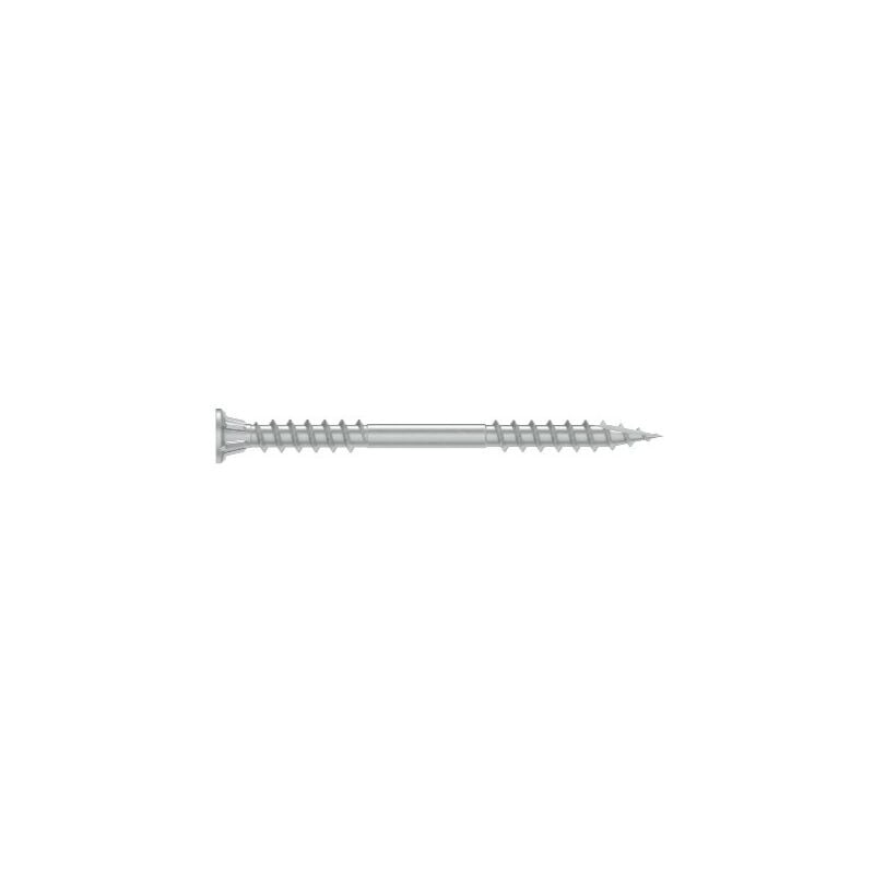 Vis bardage bois - Inox A4 - Tête fraisée - Double filet et filetage partiel - Pointe type 17 - Torx 8x48mm - A4 - T20 - Boite de 250