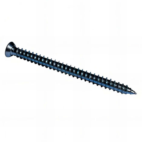 Vis béton d'ancrage tête fraisée T30 7.5 x 112 mm Zinguée - Boite de 100 pcs - Fixtout VBE07511202B