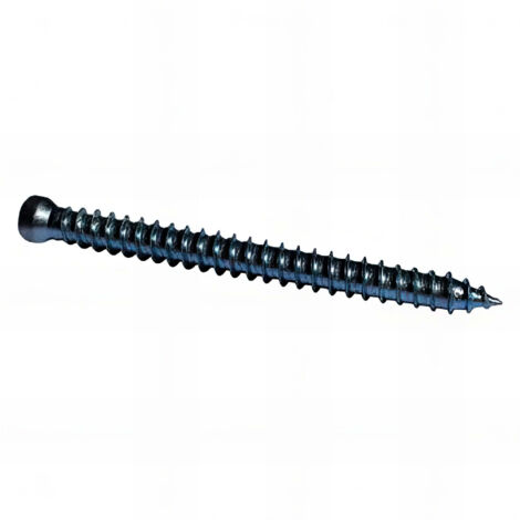 Vis béton d'ancrage tête réduite T30 7.5 x 122 mm Zinguée - Boite de 100 pcs - Fixtout VBER7512202B