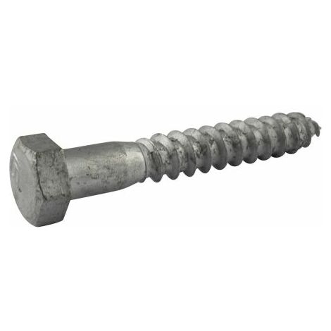 Vis bois à tête hexagonale, 5/8pouce x 2pouce, en Acier ( Prix pour Paquet de 25 )