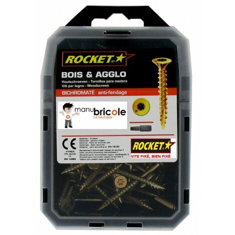 ROCKET - Vis rocket tête fraisée étoile - 5 x 50 mm - lot de 120
