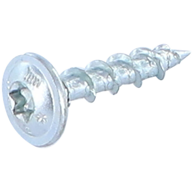 Vis bois Tekor Tête disque torx T30 Pointe antifendage cut type 17 6X50 Filetage total Acier zingué-200 pièces