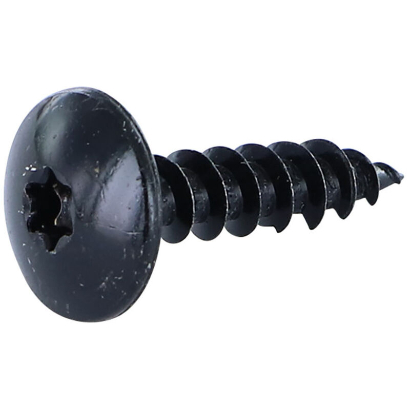 Vis bois et agglo Tekor Vis Penture 6X25 Filetée sur 25 torx T30 Acier zingué noir Pointe antifendage cut type 17-500 pièces