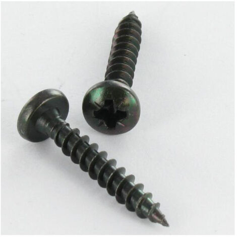 Vis bois et agglomeré savis vba Inox A2 Noir Tête ronde TR Pozi 4X25