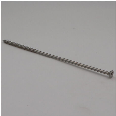 Vis bois et agglomeré VBA Inox A2 Tête fraisée TF Pozi 6X200-10 pièces