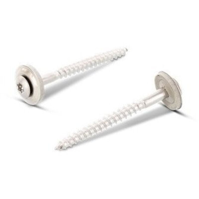 Vis faitage Tête fraisée bombée tfb torx T20 Inox A2 4.5X25 Rondelle d'étanchéite epdm 2 pièces-200 pièces