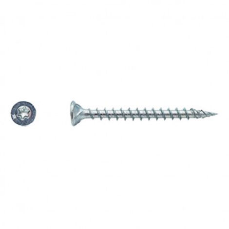 Vis bois FX5 tête fraisée Torx® filetage total Zingué 4 x 60 mm- Vendu par 250