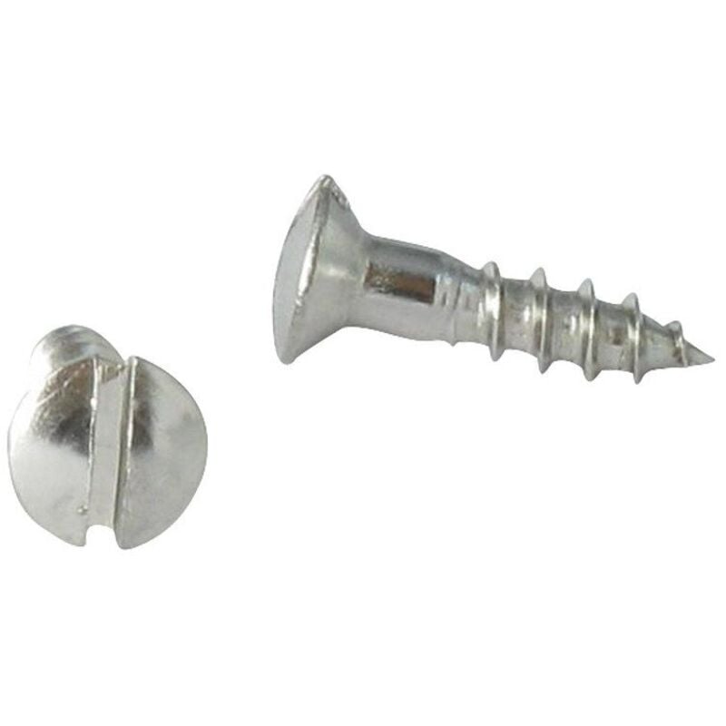 Vis Express - Vis bois Inox A2 Tête fraisée bombée tfb Fendue 4X45-200 pièces