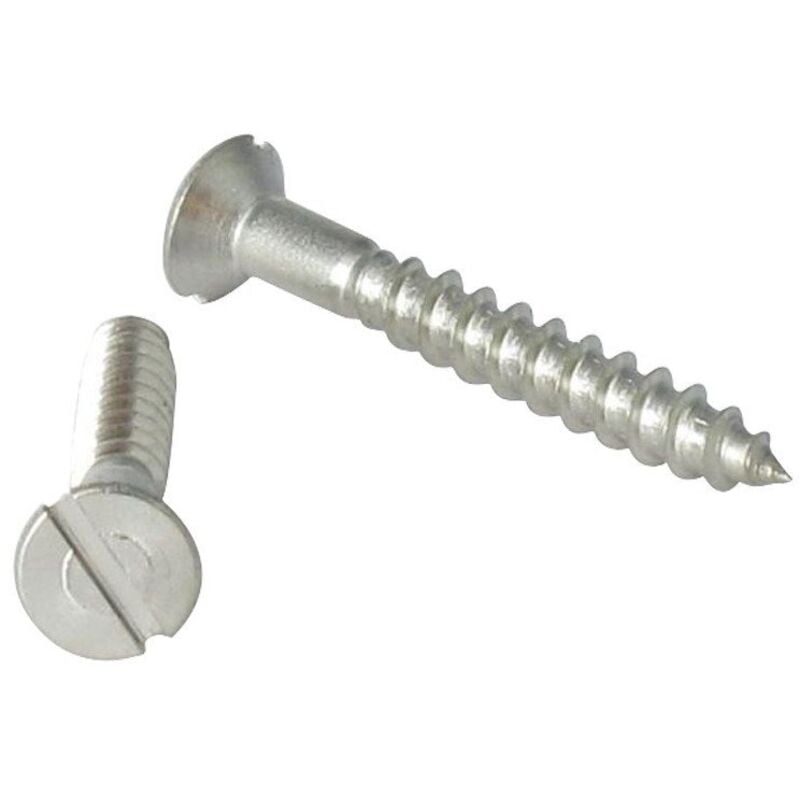 Vis Express - Vis bois Inox A2 Tête fraisée tf Fendue 5X35-200 pièces