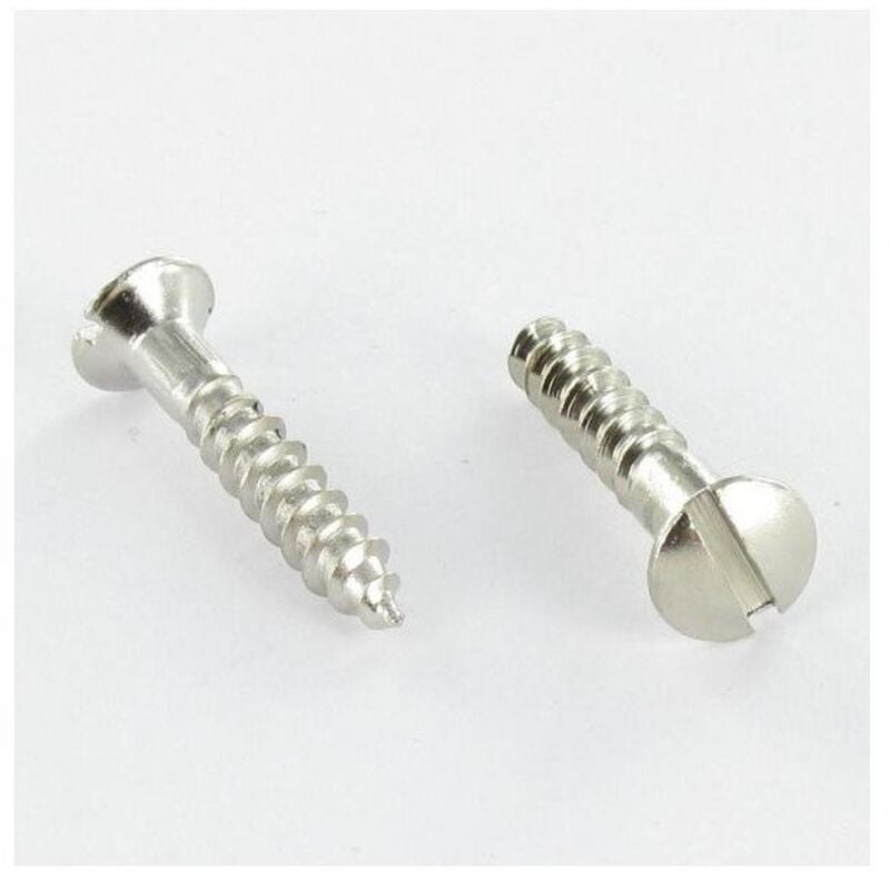 Vis bois Laiton chrome Tête fraisée bombée TFB Fendue 5X35-100 pièces