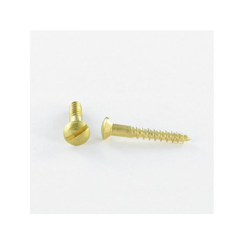 Vis Express - Vis bois Laiton Tête fraisée bombée tfb Fendue 3X16-800 pièces