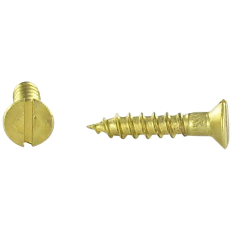 Vis bois Laiton Tête fraisée tf Fendue 4X25-200 pièces