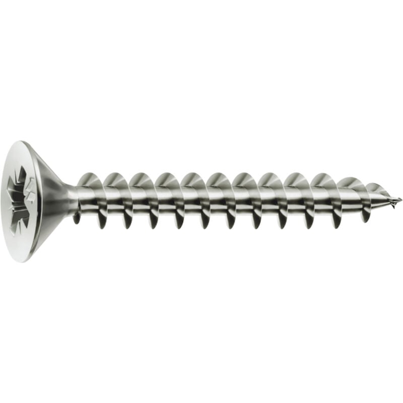 Vis panelvit tf empreinte pz3 zinguée blanc - Boîte : 100 - Longueur : 140 mm Mustad