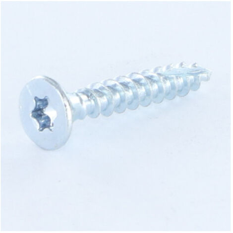 Vis bois TEKOR Tête fraisée Cranté 3.5X16 TORX T15 Acier zingué Filetage total Pointe antifendage type 17