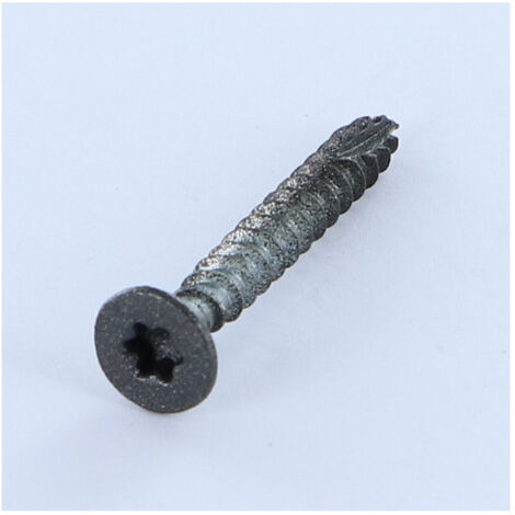 Vis bois TEKOR Tête fraisée Cranté 5X40 TORX T25 Pointe antifendage type 17 SABLE RAL7016 gris anthracite