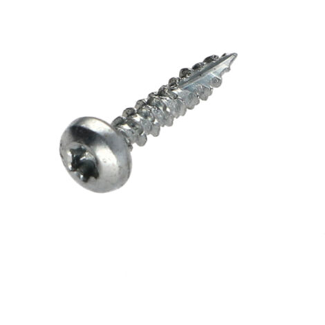 Vis bois TEKOR Tête ronde TR TORX T10 3X12 Filetage total Pointe antifendage type 17 Acier zingué microvis