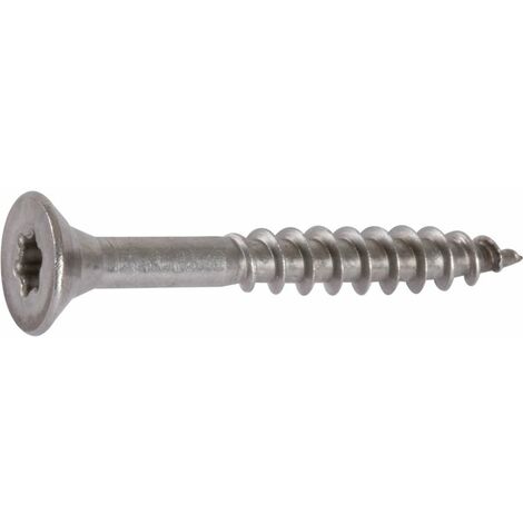 Vis bois tête fraisée T10 inox A2 - Filetage partiel - Acton