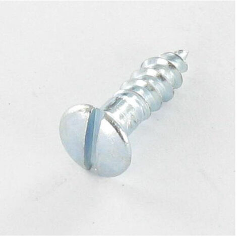 VIS BOIS TETE FRAISEE BOMBEE TFB FENDUE 6X80 ACIER ZING BLANC