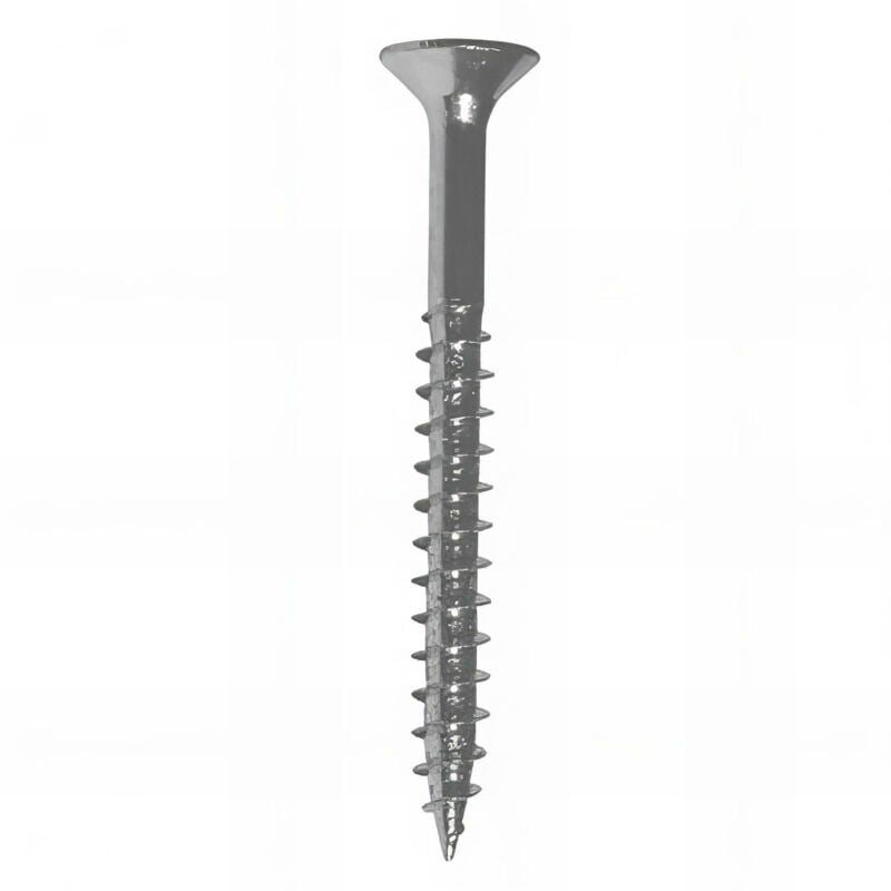 Vis bois tête fraisée F/Partiel Pozidriv 4 x 45 mm Zinguée blanc - Boite de 500 pcs Fixtout VAPFC0404502B