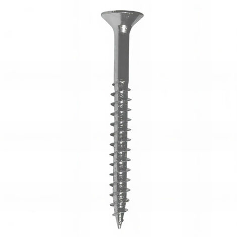 Vis bois tête fraisée F/Partiel Pozidriv 6 x 70 mm Zinguée blanc - Boite de 150 pcs - Fixtout VAPFC0607002B