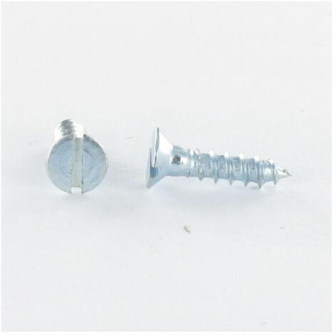 Vis bois Tête fraisée Fendue 5X20 Acier zingué-30 pièces