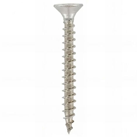 Vis bois tête fraisée Pozidriv 4 x 25 mm INOX A4 - Boite de 200 pcs - Fixtout VAFC04025A4