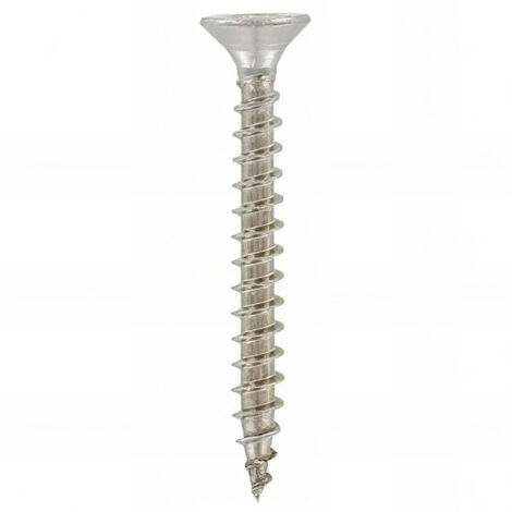 Vis bois tête fraisée Pozidriv 6 x 40 mm INOX A4 - Boite de 100 pcs - Fixtout VAFC06040A4
