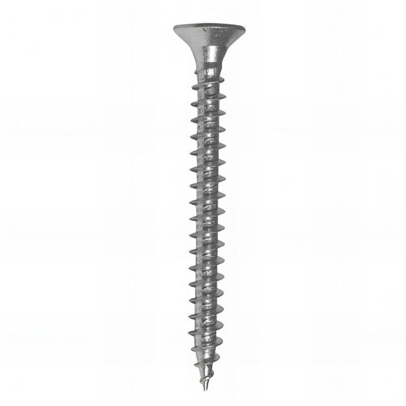 Vis bois tête fraisée Pozidriv 6 x 45 mm Zinguée blanc - Boite de 250 pcs Fixtout VAFC0604502B