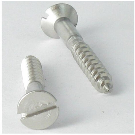 Vis bois Tête fraisée TF Fendue 5X70 Inox A4-10 pièces