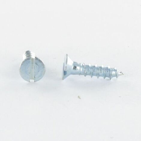 VIS BOIS TETE FRAISEE TF FENDUE 6X80 ACIER ZING BLANC | Conditionnement: 100 pieces