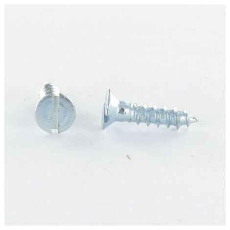 VIS BOIS TETE FRAISEE TF FENDUE 6X80 ACIER ZING BLANC | Conditionnement: Unitaire