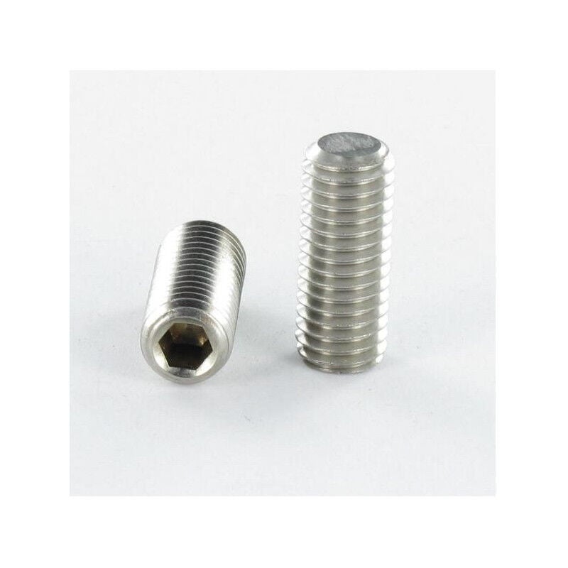 Vis métaux Sans tête six pans creux (sthc) Inox A4 Clé de 5 HC5 Bout plat M10X40-100 pièces
