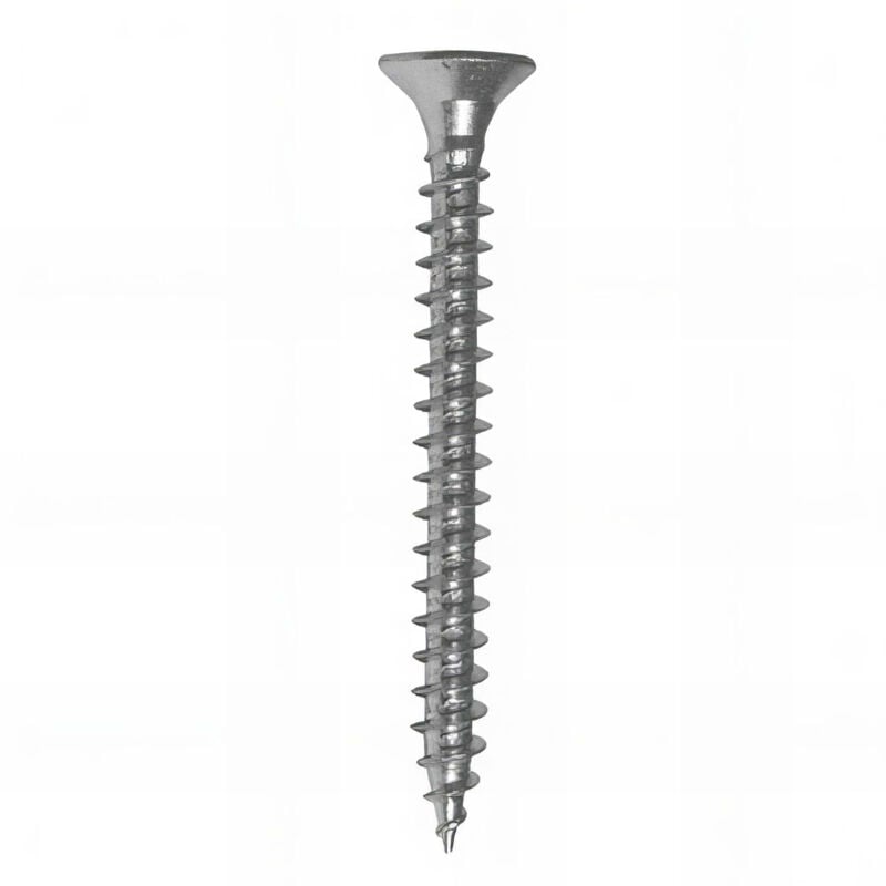 Vis bois tête fraisée Pozidriv 4,5 x 45 mm Zinguée blanc - Boite de 500 pcs Fixtout VAFC04504502B