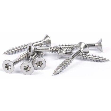 Vis bois TX inox A2 filetage partiel