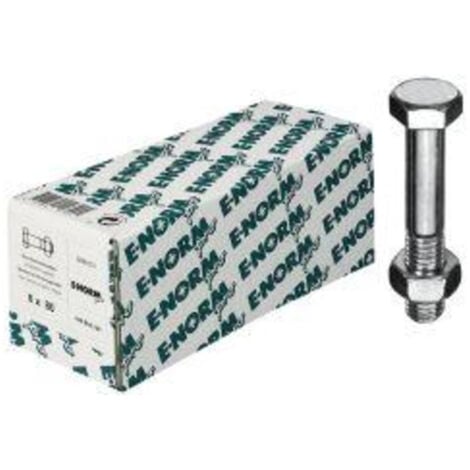 Vis + boulon DIN 601 Mu HDG M10x100 HP E-NORMpro (Par 50)