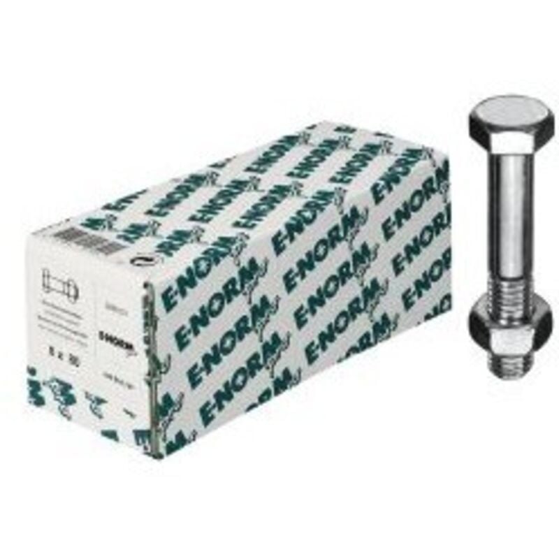 E-normpro - Vis + boulon din 601 Mu hdg M12x100 hp (Par 50)
