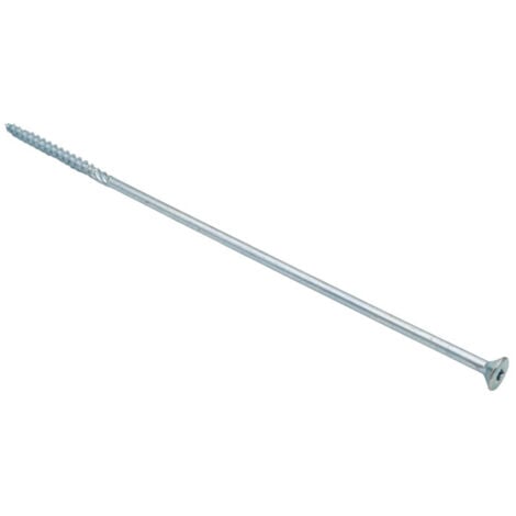 Vis charpente TEKOR Tête fraisée TF Cranté TORX T40 8X300 Filetée sur 80 Pointe antifendage cut type 17 Acier-1 piece