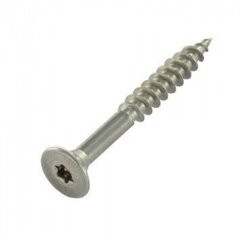 Vis charpente TEKOR Tête fraisée TF Cranté TORX T40 8X120 Filetée sur 80 Pointe antifendage cut type 17 Acier-100 pièces