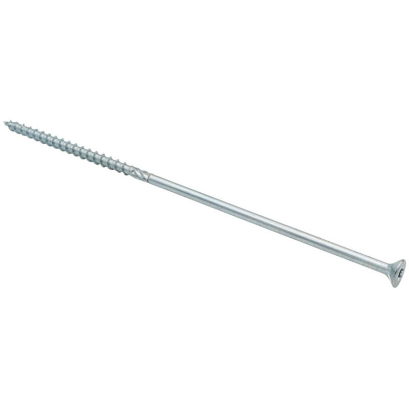 Vis charpente Tekor Tête fraisée tf Cranté torx T40 8X240 Filetée sur 80 Pointe antifendage cut type 17 Acier-50 pièces