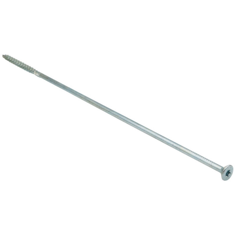 Vis charpente Tekor Tête fraisée tf Cranté torx T40 8X400 Filetée sur 80 Pointe antifendage cut type 17 Acier-50 pièces