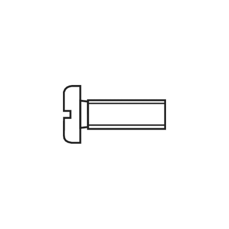 Vis cylindrique Toolcraft 814709 100 pc(s) M3 10 mm tête cylindrique plat acier din 84