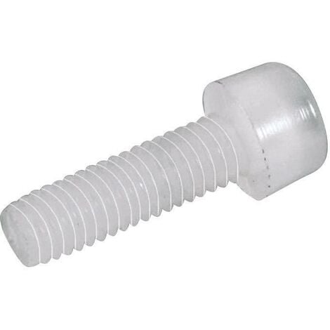 Vis cylindrique TOOLCRAFT 830298 10 pc(s) M4 25 mm tête cylindrique 6 pans intérieurs plastique, Polyamide N/A C27506