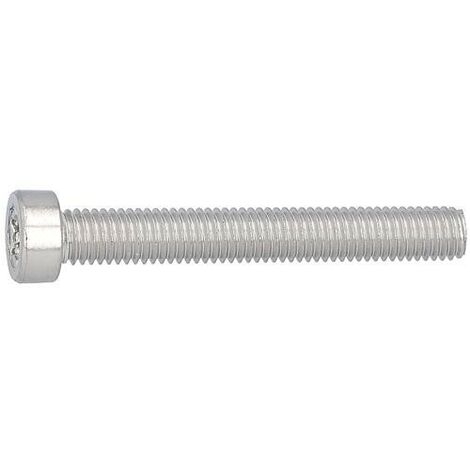 Vis cylindriques, TX, tête basse ISO 14580 A2 M 3X4 conditionnement : 1000