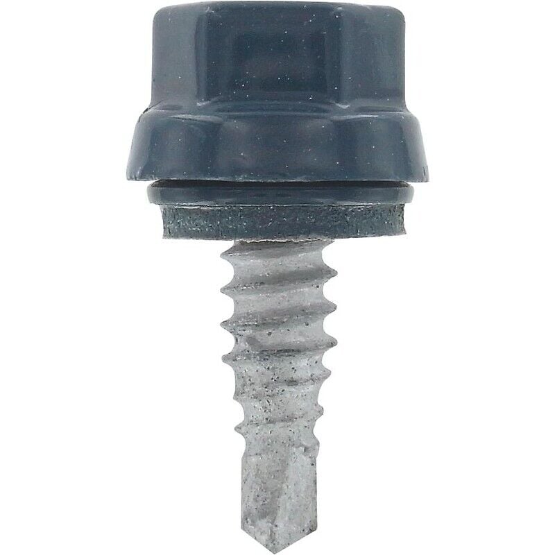 Vis d'assemblage bacs acier tête h laquée acier cémenté Zacrovis 1,5 brun rouge ral 8012 6,3x22 mm, 100 pièces Etanco